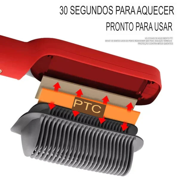 Escova Alisadora De Cabelo - Cabelos Lisos na hora