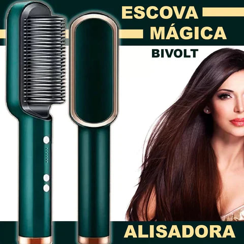 Escova Alisadora De Cabelo - Cabelos Lisos na hora