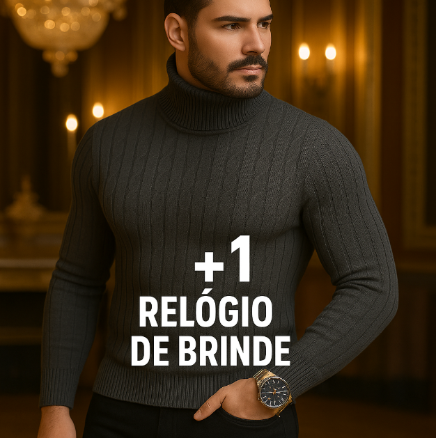SUÉTER TRICOT PREMIUM ™ [GANHE 1 RELÓGIO DE BRINDE]✅