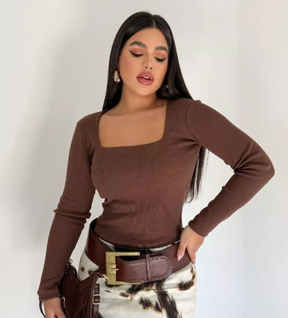 PROMOÇÃO IMPERDÍVEL: BLUSA GOLA QUADRADA ™ [COMPRE 1 & LEVE 2]✅+ FRETE GRÁTIS!