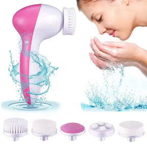 5 em 1  Escova e Massageador facial muntifunção