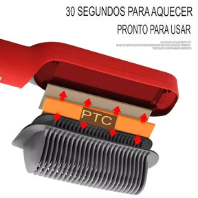 Escova Alisadora De Cabelo - Cabelos Lisos na hora