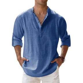 CAMISA DE LINHO RESORT MASCULINA ™ [PAGUE 1 & LEVE 2]✅