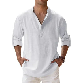 CAMISA DE LINHO RESORT MASCULINA ™ [PAGUE 1 & LEVE 2]✅