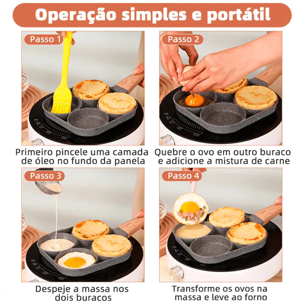 Frigideira  4 Em 1 Antiaderente